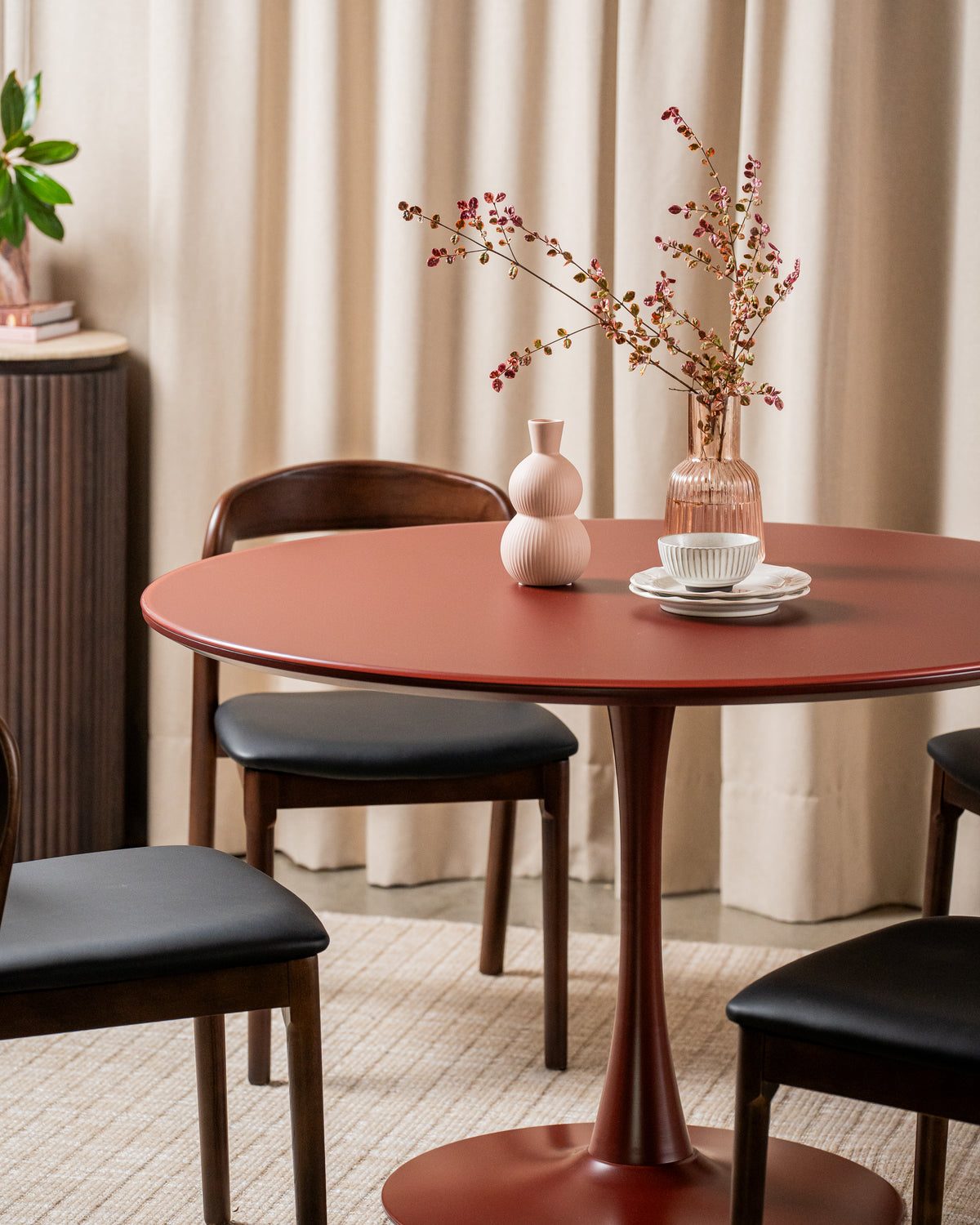 Elan Dining Table Matte Plum