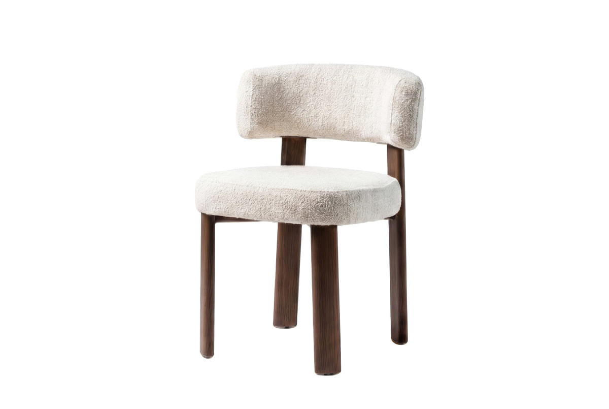 Palermo Dining Chair Mist Grey / Walnut (Set of 2)