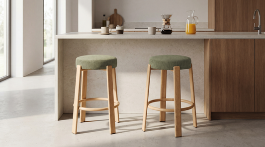 Bergen Bar Stool Forest / Natural (Set of 2)