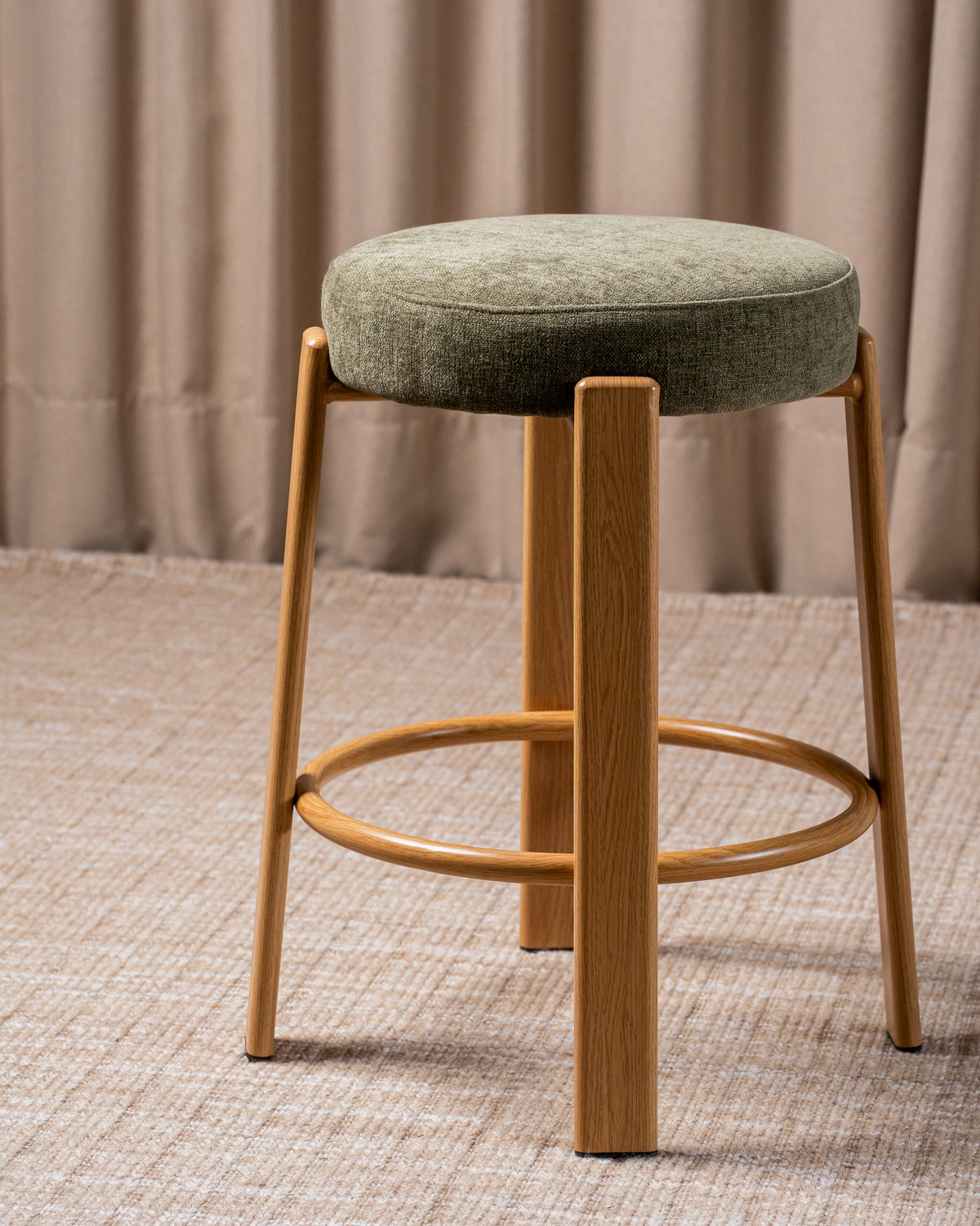 Bergen Bar Stool Forest / Natural (Set of 2)