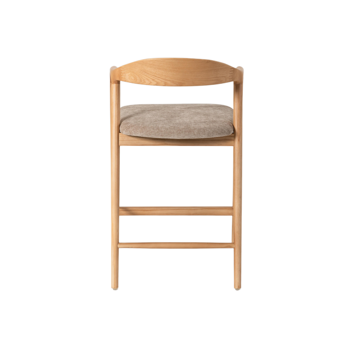 Carvo Bar Stool Natural Oak/ Beige