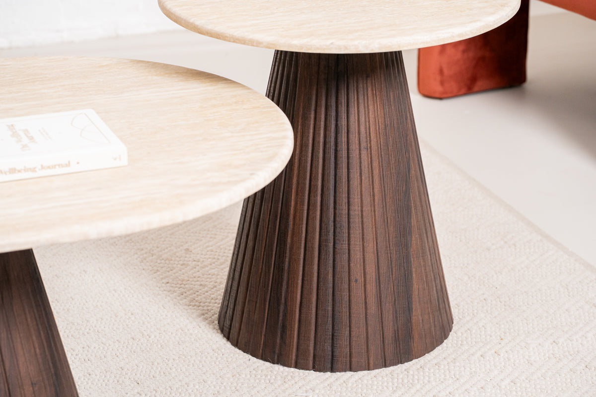 Crete Side Table Travertine