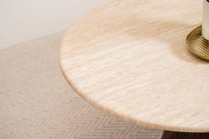 Crete Side Table Travertine