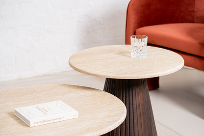 Crete Side Table Travertine