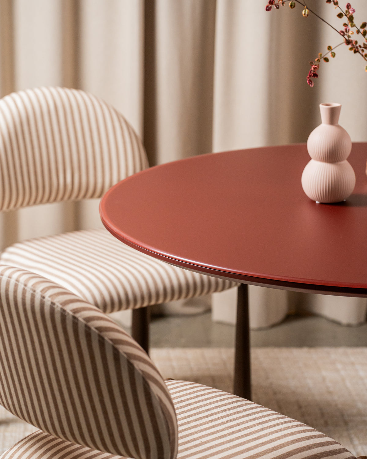 Elan Dining Table Matte Plum