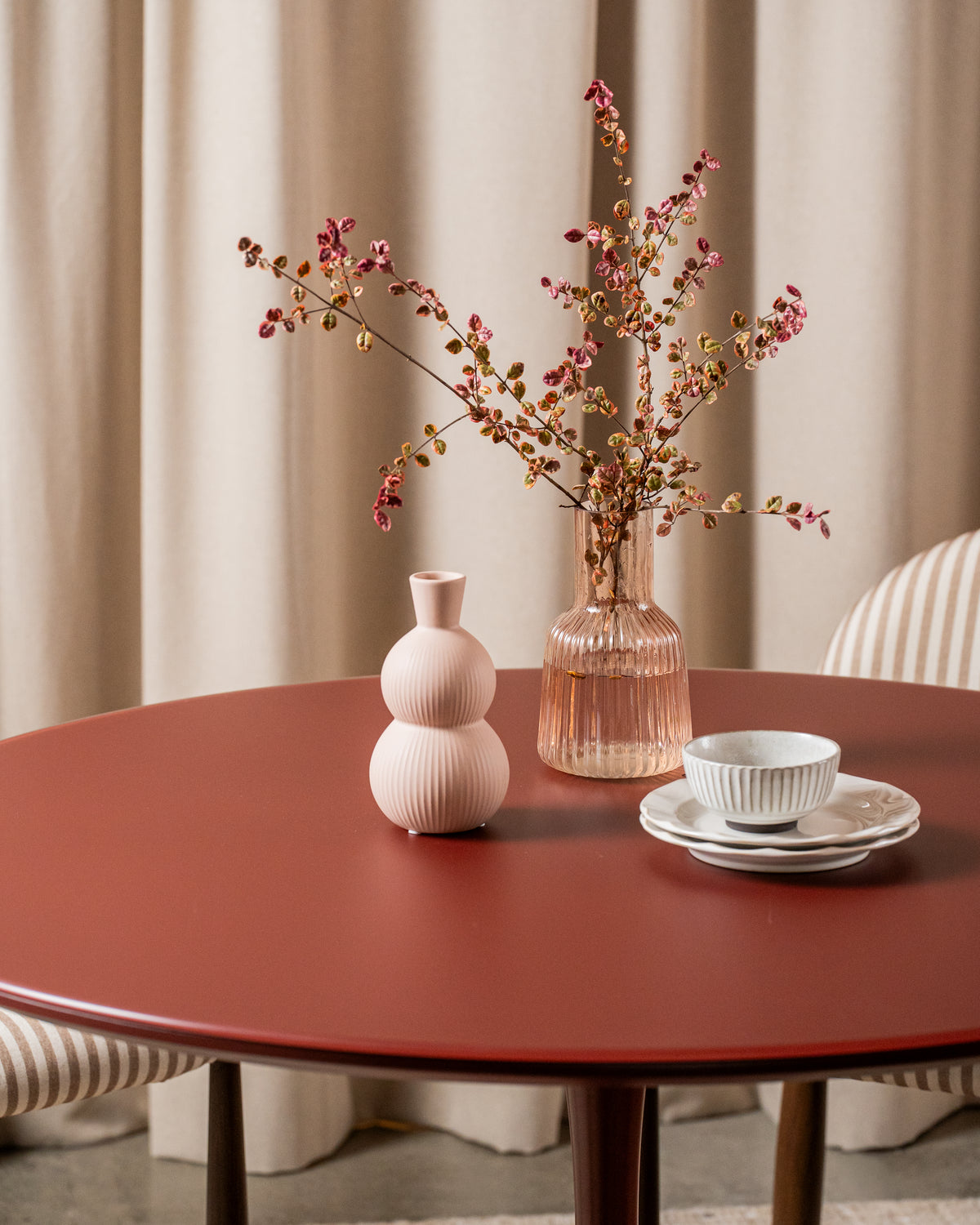 Elan Dining Table Matte Plum