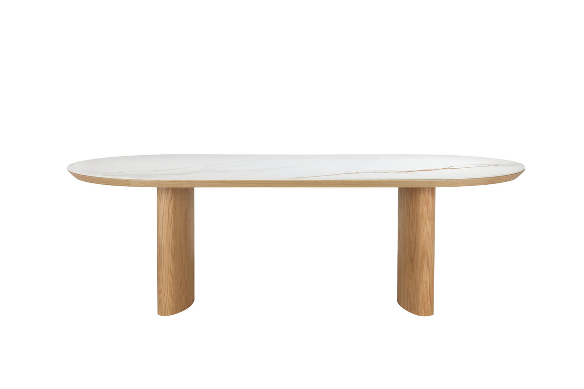 Lucerne Dining Table Natural With Ceramic