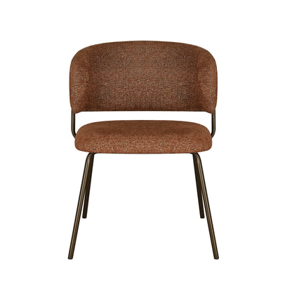 Lumi Dining Chair Cayenne Tweed/ Matte Bronze (Set of 2)