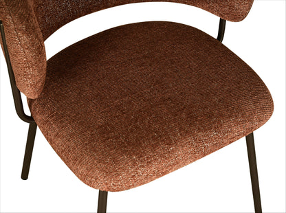 Lumi Dining Chair Cayenne Tweed/ Matte Bronze (Set of 2)