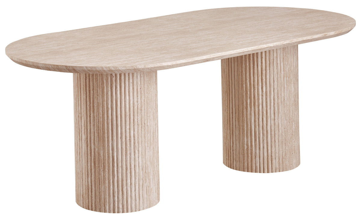 Milos Dining Table Limestone