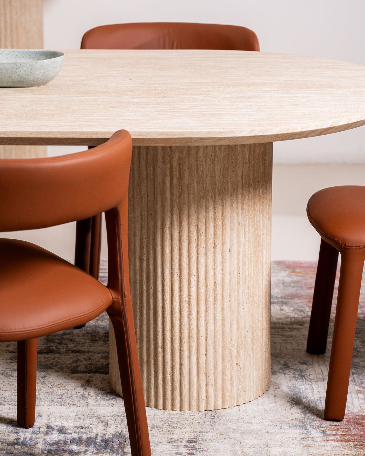 Milos Dining Table Limestone