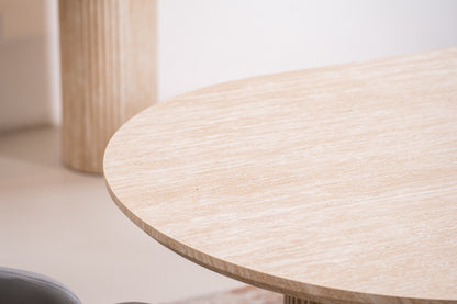 Milos Dining Table Limestone