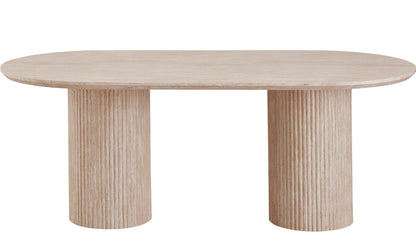 Milos Dining Table Limestone