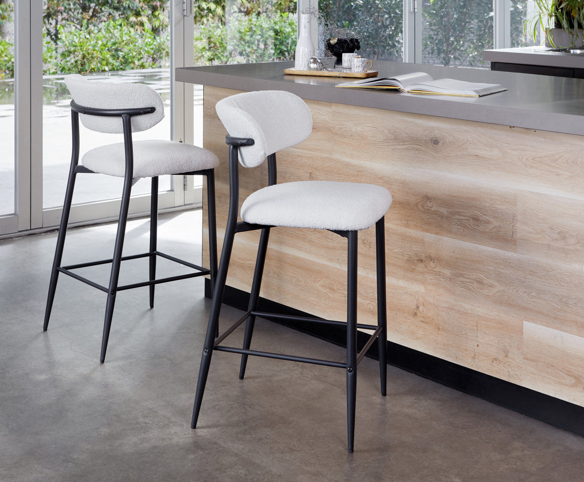 Naples Bar Stool Off White (Set of 2)