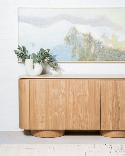 Waverley Buffet White Travertine