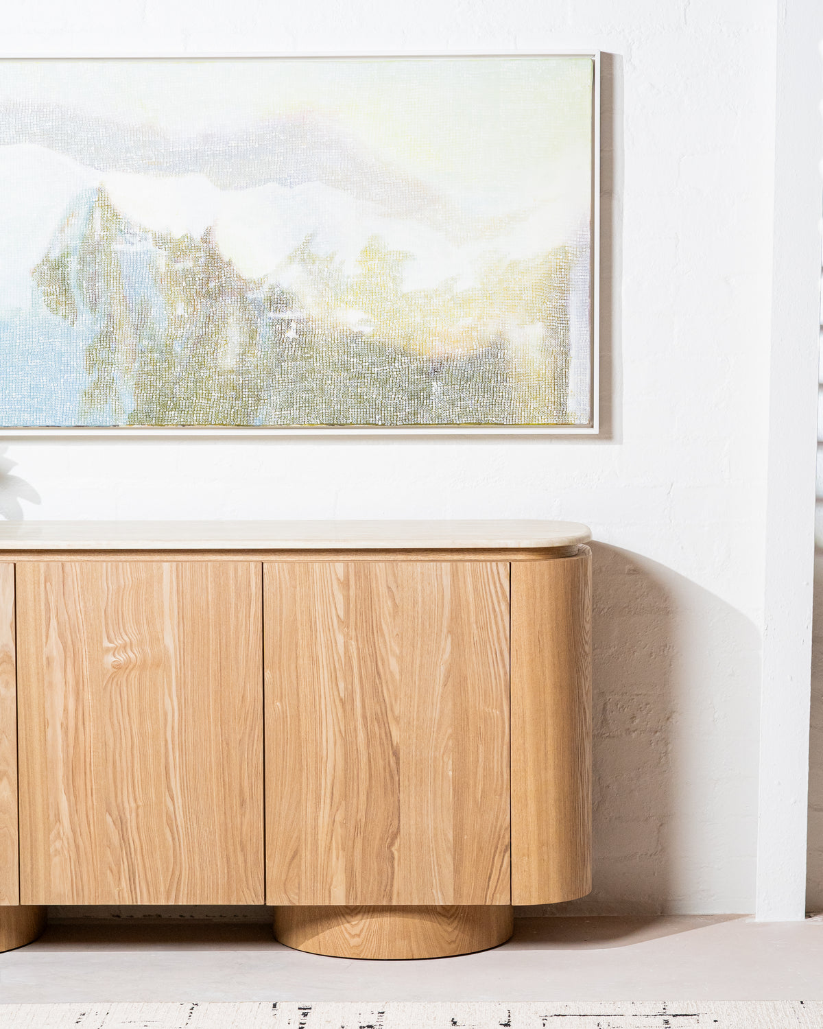 Waverley Buffet White Travertine