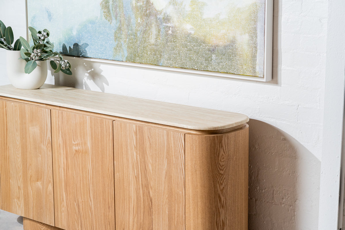 Waverley Buffet White Travertine