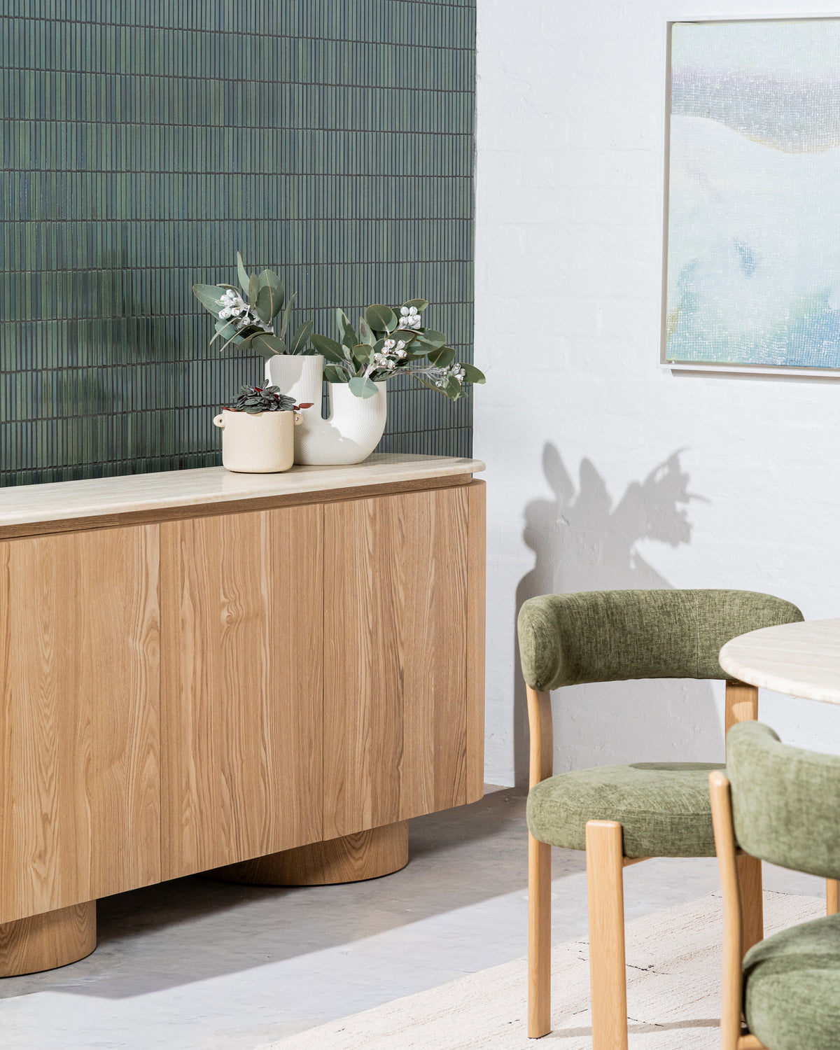 Waverley Buffet White Travertine