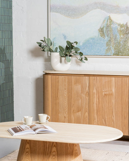 Waverley Buffet White Travertine