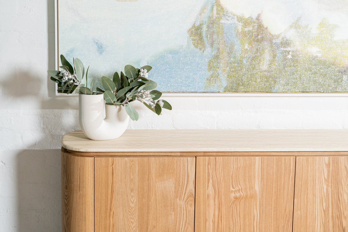 Waverley Buffet White Travertine