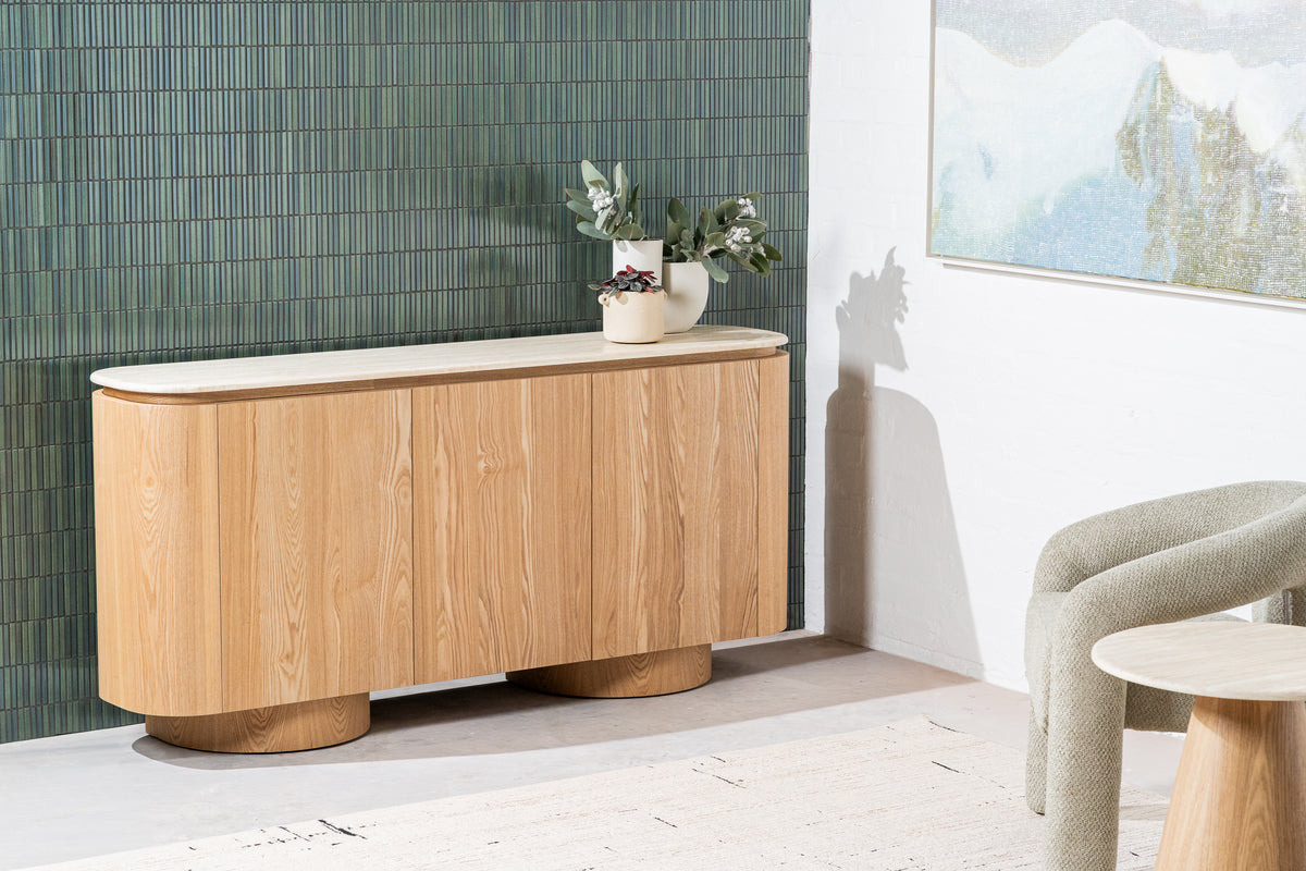 Waverley Buffet White Travertine