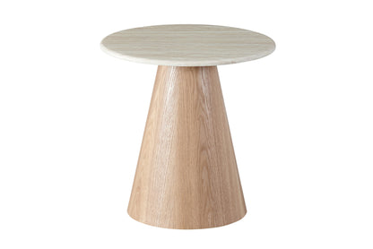 Waverley Side Table White Travertine