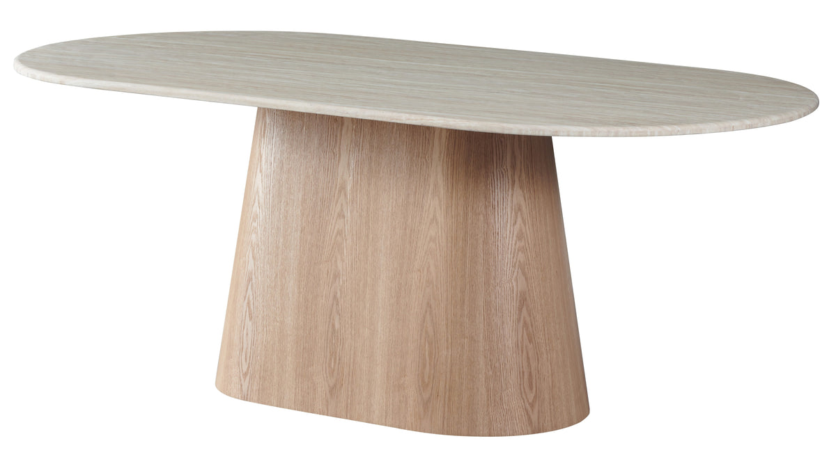 Waverley Dining Table White Travertine