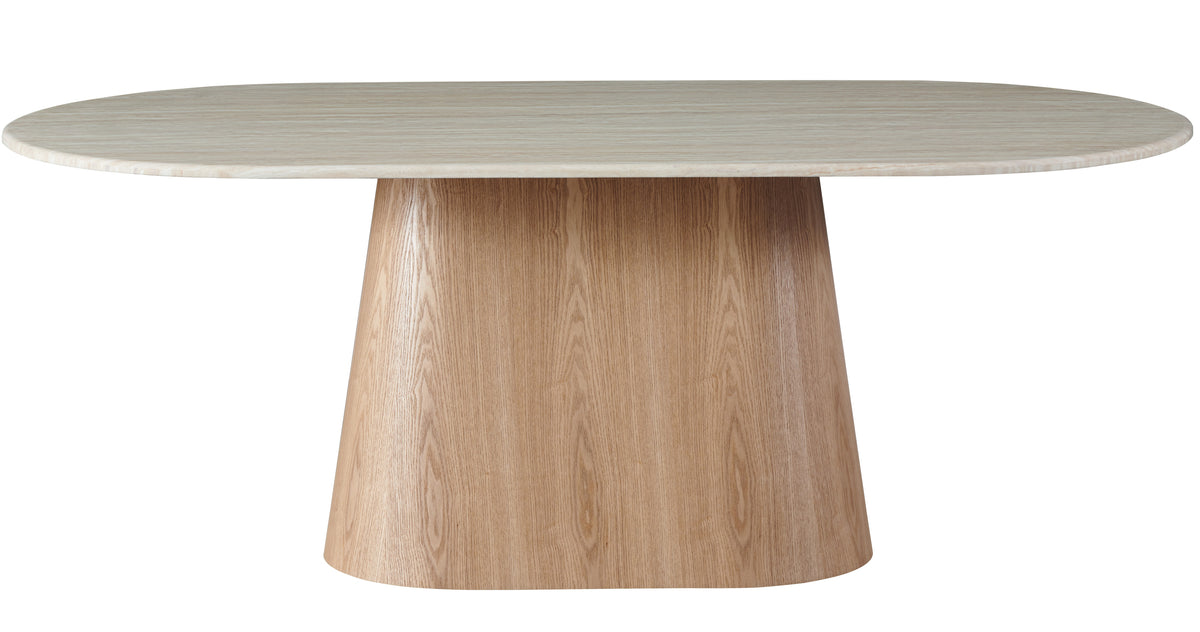 Waverley Dining Table White Travertine