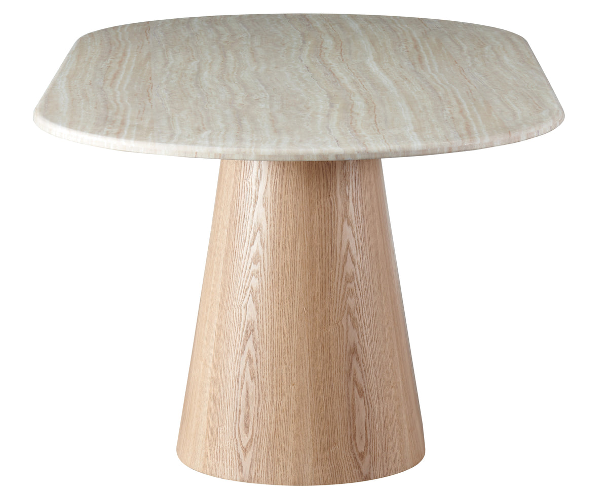 Waverley Dining Table White Travertine